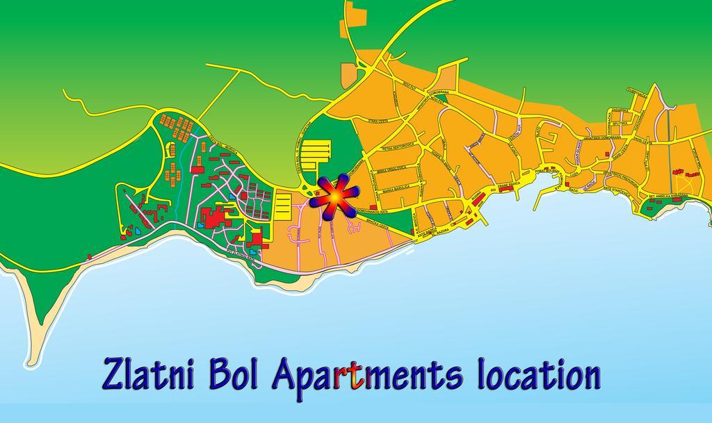 Zlatni Bol Apartments Oda fotoğraf